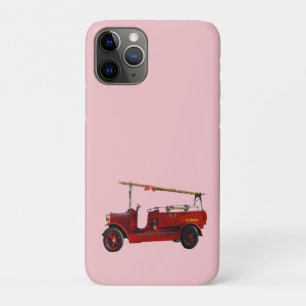 赤ヴィンテージの頭上はしご付き消防車 iPhone 11 PROケース