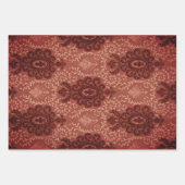 赤ヴィンテージテキスフランスのト ラッピングペーパーシート (正面2)