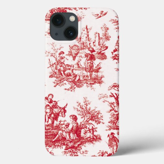 赤ヴィンテージトイル Case-Mate iPhoneケース (裏面)