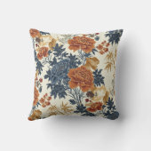 赤ヴィンテージバラ枕 クッション (裏面)