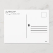 赤ヴィンテージピックトラック素朴バーンウッド名 シーズンポストカード (裏面)