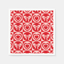 赤ヴィンテージレトロハートアンドボーズバレンタインデー