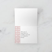 赤ヴィンテージ円パターンサンキューカード カード (内部)