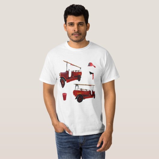 赤ヴィンテージ消火設備 Tシャツ (正面フル)
