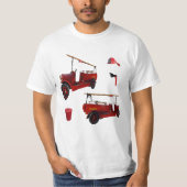 赤ヴィンテージ消火設備 Tシャツ (正面)