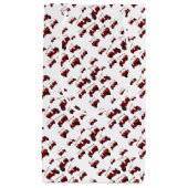 赤ヴィンテージ消防車の模様 スモールペーパーバッグ (正面)