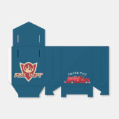 赤ヴィンテージ消防車/消防車 フェイバーボックス (折り畳みなし)