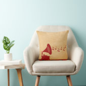 赤ヴィンテージ蓄音枕 クッション (椅子)