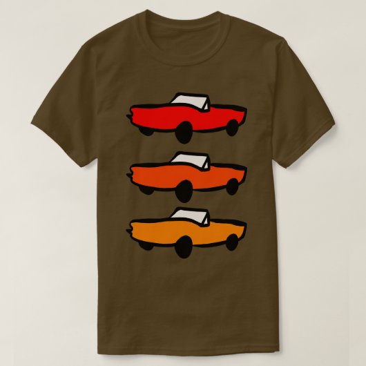 赤ヴィンテージ転換黄色ヴィンテージ転換型 Tシャツ (デザイン正面)