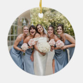 赤ヴィンテージ鳥メイド・オブ・オーナー(花嫁付き添い人)オーナメント セラミックオーナメント (裏面)