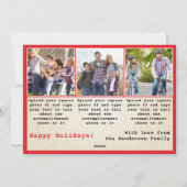 赤ヴィンテージ2023年レビュー家族の写真 シーズンカード (裏面)