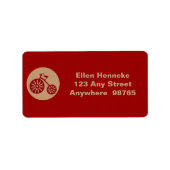 赤三輪車 ラベル (正面)