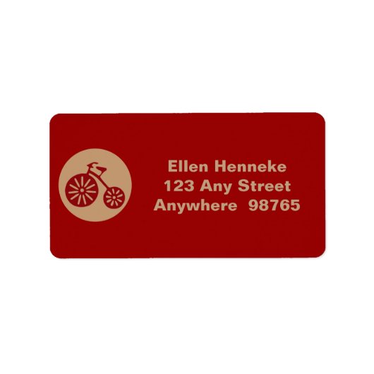 赤三輪車 ラベル (正面)