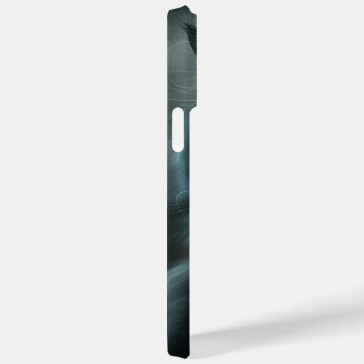 赤不気味いバラの水色の黒独身の猫 Case-Mate iPhoneケース (裏面 / 右)