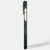 赤不気味いバラの水色の黒独身の猫 Case-Mate iPhoneケース (裏面 / 左)