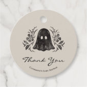 赤不気味ちゃんシャワーありがとうメッセージカード フェイバータグ (正面)