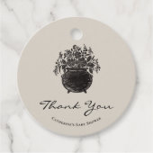 赤不気味ちゃんシャワーありがとうメッセージカード フェイバータグ (正面)