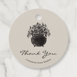 赤不気味ちゃんシャワーありがとうメッセージカード フェイバータグ