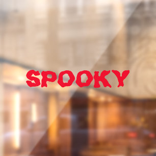 赤不気味血ハロウィンカスタムデコール ウィンドウサイン