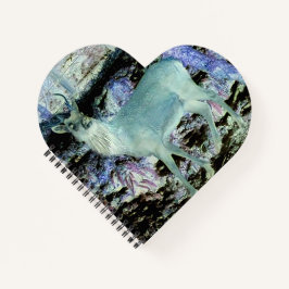 赤不気味鹿スタッグハート手帳 ノートブック