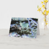 赤不気味鹿Stagグリーティングカード追加文字 カード (黄色い花)