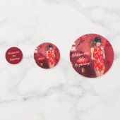 赤中国のい傘を差した年明け娘 コンフェッティ (正面)