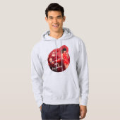 赤中国のい傘を差した年明け娘 パーカ (正面フル)