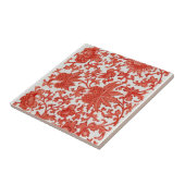 赤中国のアンティークヴィンテージ模様用セラミックタイル タイル (側面)