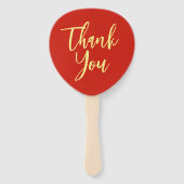 赤中国のクラシック結婚の茶感謝していの湯 ハンドファン (裏面)