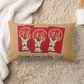 赤中国の封筒福音の年 ランバークッション (ブランケット)