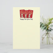 赤中国の封筒福音の年 便箋 (スタンド正面)