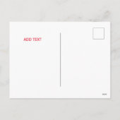 赤中国の新年 シーズンポストカード (裏面)