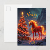 赤中国の火馬新年2026 シーズンポストカード (正面/裏面)