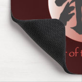 赤中国の玉竜の書道 マウスパッド (コーナー)