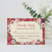 赤中国の紫のフローラ園 出欠カード (スタンド正面)