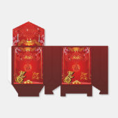 赤中国の結びネズミ年2020テントビーフボックス フェイバーボックス (折り畳みなし)