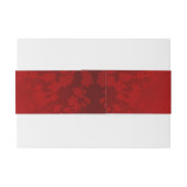 赤中国の結婚カスタム 招待状ベリーバンド (裏面例)