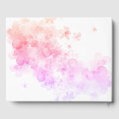 赤中国の結婚色さくらんぼ ゲストブック (裏面)