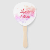 赤中国の結婚色さくらんぼ ハンドファン (裏面)