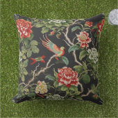 赤中国の緑フローラ アウトドアクッション (芝生)