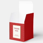 赤中国の色消し結婚式の引き出物 フェイバーボックス (オープン)