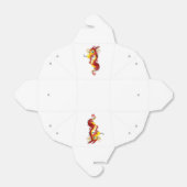 赤中国の龍の持ち出し フェイバーボックス (折り畳みなし)