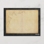 赤中国の龍はがき ポストカード (裏面)