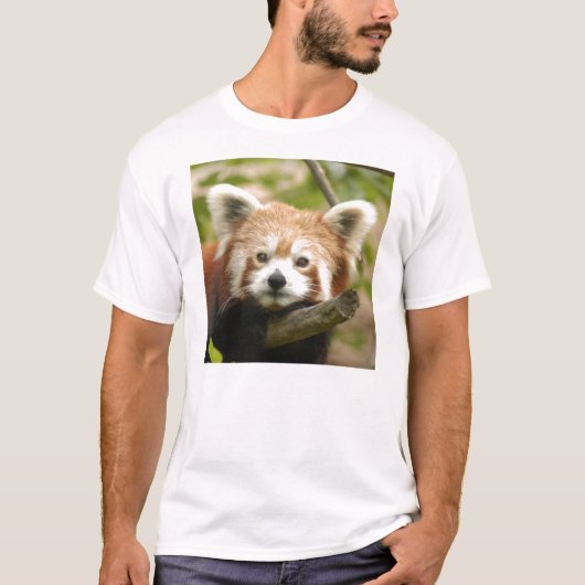 赤中国語panda10x10 tシャツ (正面)