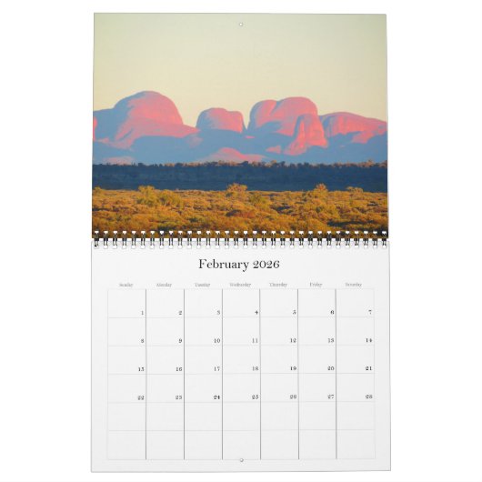 赤中央2026 カレンダー (2月 2026)