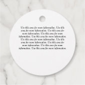 赤串ハート「愛で作られた」 フェイバータグ (裏面)