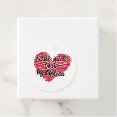 赤串ハート「愛で作られた」 フェイバータグ (インサイチュ)