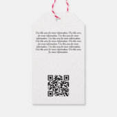 赤串ハート「愛で作る」商品ラベル ギフトタグ (裏面)