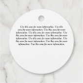 赤串ハート「愛で作る」商品ラベル フェイバータグ (裏面)