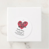 赤串ハート「愛で作る」商品ラベル フェイバータグ (インサイチュ)